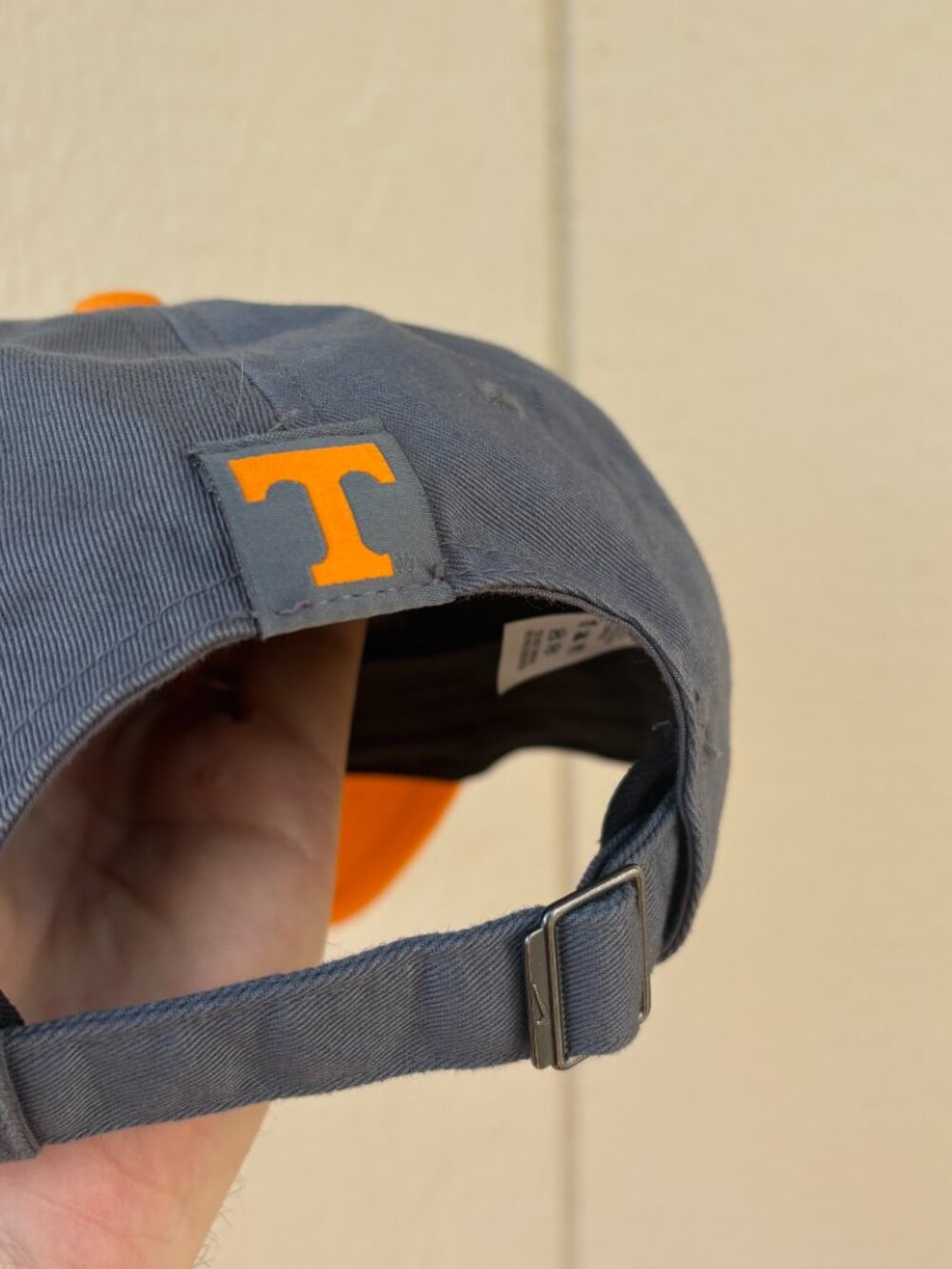 Nike Heritage 86 Tennessee Volunteers Dad Hat Unisex Gray Orange Adjustable - Picture 4 of 8